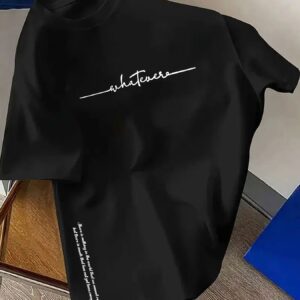 Men's Simple Letter-Print Fashionable Casual Top