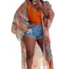 Chiffon Cardigan Resort Long Coat Cape