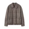 03534f17-87f9-4493-bde2-ea49cf53db8f.jpg Retro Houndstooth Pilot Quilted Jacket Coats