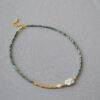 Irregular Geometric Rectangular Baroque Necklace And Bracelet For Women