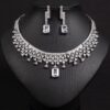 16c6a4ac-352e-417c-ab9d-344a7b9e4d26.jpg Minimalist And Exquisite Zircon Necklace And Earring Set
