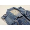 Women's Washed Denim Nostalgic Plus-Size Ripped Vest