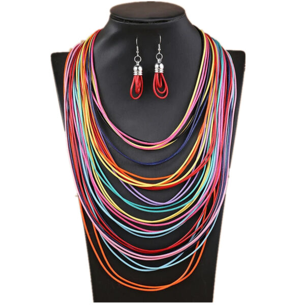 2722eb72-82b7-4e91-b90a-0fe1cecd3e3c.jpg Wax Cord Multi-Layer Tassel Necklace Set