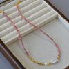 Irregular Geometric Rectangular Baroque Necklace And Bracelet For Women