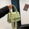 Womens Fashion Solid-Color Tassel Crossbody Bag