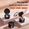 Support de téléphone de voiture magnétique pliable à ventouse avec navigation mains libres pour smartphone
