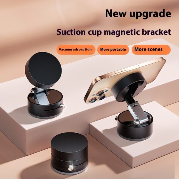 Support de téléphone de voiture magnétique pliable à ventouse avec navigation mains libres pour smartphone