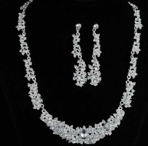 Womens Alloy Necklace And Earrings Two-Piece Set