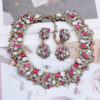 Fashion Retro Light Luxury Women's Necklace And Earrings Set