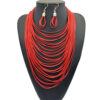 39251dd8-01f8-4c04-927d-d2d62e38b378.jpg Wax Cord Multi-Layer Tassel Necklace Set