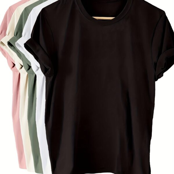 Cross-border European Sizing European Style Pure Cotton T-shirt