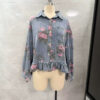 3b8da0ff-ea97-4f1f-828d-9998cf06fc56.jpg Vintage Washed Denim Jacket Floral Print Loose-Fit Fashionable Long-Sleeve Shirt