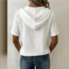 V-neck Solid-color Casual Short-sleeve T-shirt