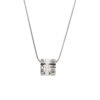 Roman Diamond Bracelet Titanium Steel Necklace Ring Set