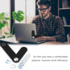 4a53d258-e7a3-416c-aa87-d824401f673a.jpg Support pour ordinateur portable et téléphone, fixation latérale réglable pour ordinateur portable, support magnétique pour écran d'ordinateur portable, support pliable en aluminium pour tablette et double écran.