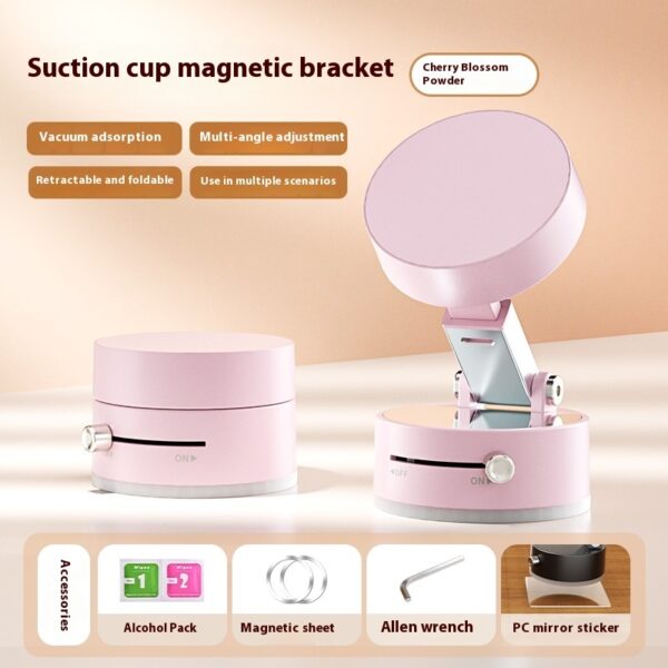 Support de téléphone de voiture magnétique pliable à ventouse avec navigation mains libres pour smartphone