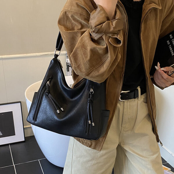 Sac bandoulière femme rétro, tendance et décontracté, grande capacité