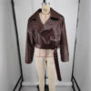 62519814-8dbe-48db-9386-556abb930de8.jpg Turn-down Collar Short Laced Brown Leather Jacket