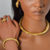 Chinese-style Diamond-studded Ring Bracelet Necklace And Earring Set