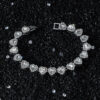 New Mens Heart-shaped Patchwork Chain Necklace Streetwear Hip-hop Style