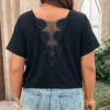 6ba18f88-9bb6-41e6-aa45-ecdf1d1fbea3.jpg Patchwork Fashionable Lace-trimmed T-shirt Womens Clothing