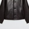 Fashionable And Casual Reversible Faux-leather Jacket For Women