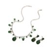 Colorful Intricately Crafted Zircon Necklace And Earrings Jewelry Set