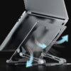 Support réglable pour ordinateur portable.