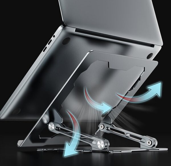 Support réglable pour ordinateur portable.