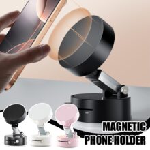 Support de téléphone de voiture magnétique pliable à ventouse avec navigation mains libres pour smartphone