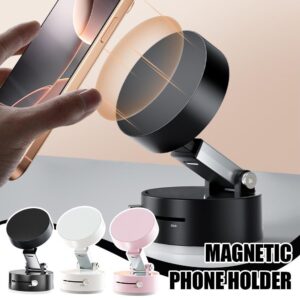 Support de téléphone de voiture magnétique pliable à ventouse avec navigation mains libres pour smartphone
