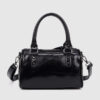 Fashionable Studded Large-capacity Pillow Racing Bowling Biker-inspired Tote And Shoulder Bag