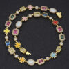 New Hip Hop Color Gemstone Women's Necklace