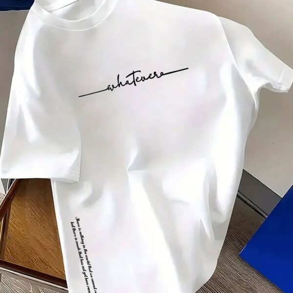 Men's Simple Letter-Print Fashionable Casual Top