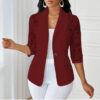 94d03f23-1ace-44e7-8a8b-14257e24fc85.jpg Lightweight Halflacepatched Singlebreasted Blazer Top