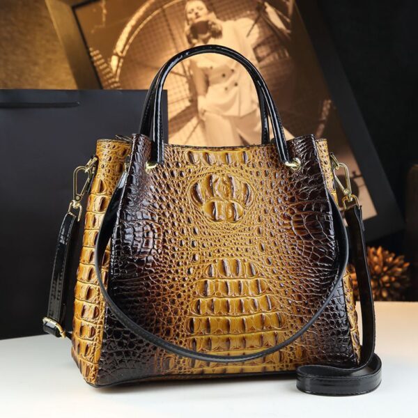 95865710-5b7e-40f0-8597-3852f9301cad.jpg Stylish Textured And Colorful Crocodile-Print Womens Shoulder Bag