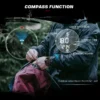 Montre-bracelet numérique pour homme NORTH EDGE ALPS en fibre de carbone, résistante aux chocs, de type militaire, ultra-légère, avec boussole et étanche jusqu'à 50 m de profondeur.