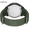 Montre-bracelet numérique pour homme NORTH EDGE ALPS en fibre de carbone, résistante aux chocs, de type militaire, ultra-légère, avec boussole et étanche jusqu'à 50 m de profondeur.