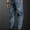 Pantalons en jean grande taille pour homme, tailles 2XL à 6XL, coupe droite, stretch, style décontracté, idéal pour le travail et le printemps-été.