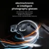 Lunettes intelligentes 2026 : photos et vidéos HD, enregistrement OpenAI, traduction, tactile, verres photochromiques, appels Bluetooth, musique, multifonctions.