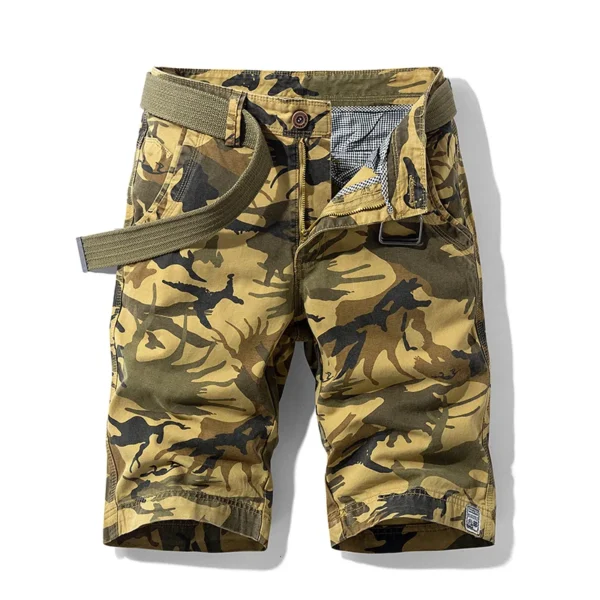 S07699a1888b1481a8b56445f62c94cebd.webp Short cargo camouflage été homme, short de plage multipoches en coton, short de jogging décontracté printemps, homme