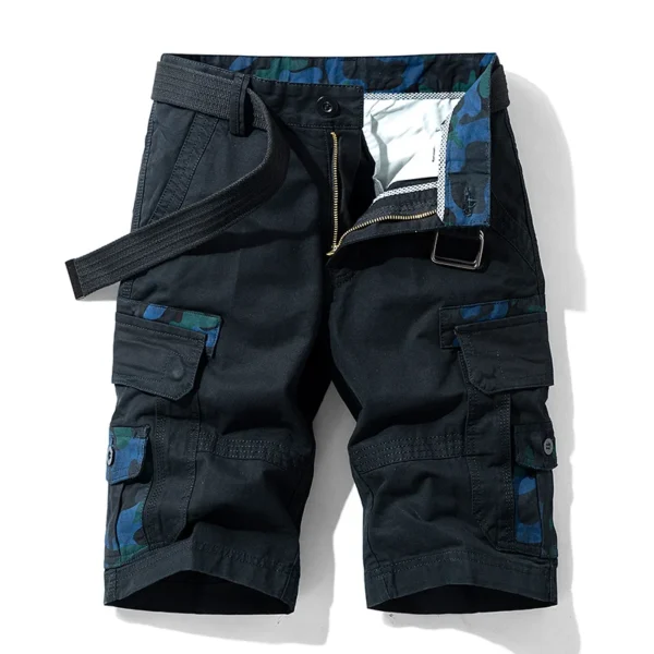 S07e0dc31751044b0ba0d1463619837afV.webp Short cargo camouflage été homme, short de plage multipoches en coton, short de jogging décontracté printemps, homme