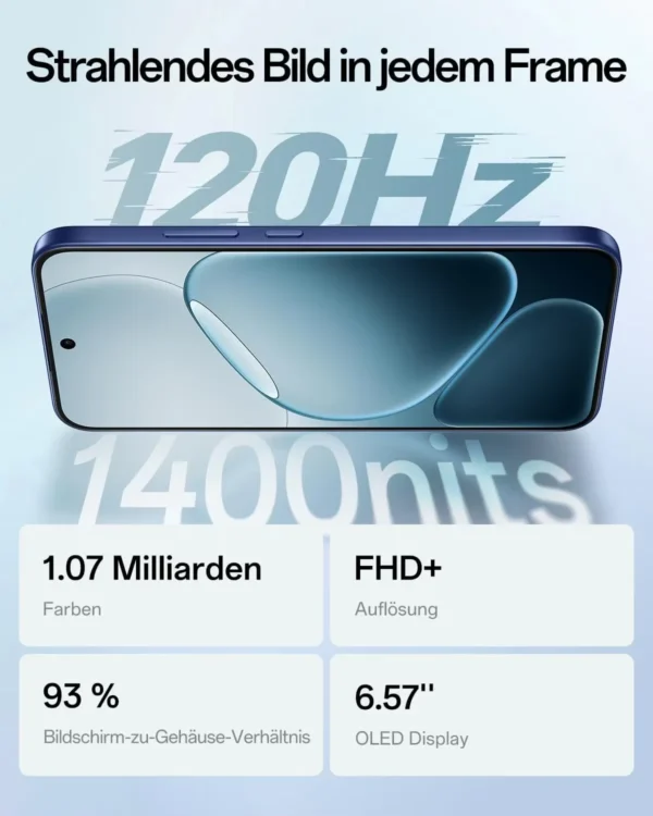 OPPO A6 Pro 5G (version UE) : smartphone 8 Go + 256 Go, batterie 6 500 mAh, processeur MTK Dimensity 6300, écran AMOLED, appareil photo principal IA 50 MP, étanchéité IP69