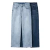 Jean droit taille haute stretch pour femme, collection printemps 2026, longueur cheville, référence 2552