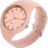 Montre Forrader avec bracelet en silicone pour femmes et filles, grand cadran, étanche, sportive, tendance, décontractée, simple, mouvement à quartz.