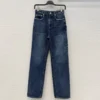 S142bb88b1a2d46719ff3df78fc3f0df0Q.webp Jean femme nouveau modèle taille haute coupe slim pour l’été 2026, pantalon coupe droite en coton pur avec effet délavé rétro style Y2K