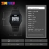 Montre numérique de sport étanche SKMEI pour femme, couple, fille, date, semaine, montre-bracelet pour femme 2042, Relogio Feminino 1412