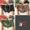 Ensemble de 3 sous-vêtements pour homme 100 % coton, automne-hiver, nouveauté 10A, boxers antibactériens, coupe ample et confortable, caleçons quadrangulaires.