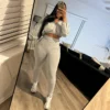 Ensemble de survêtement Weird Puss pour femme, 2 pièces, collection automne 2024 : veste fine zippée à cordon et legging assorti, style streetwear sportif.