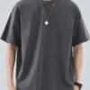 Men's t-shirts 2025 Summer Oversize Cotton T-Shirt Casual High Quality Short Sleeves Tee Shirt Men Basic Solid color Sports Tops